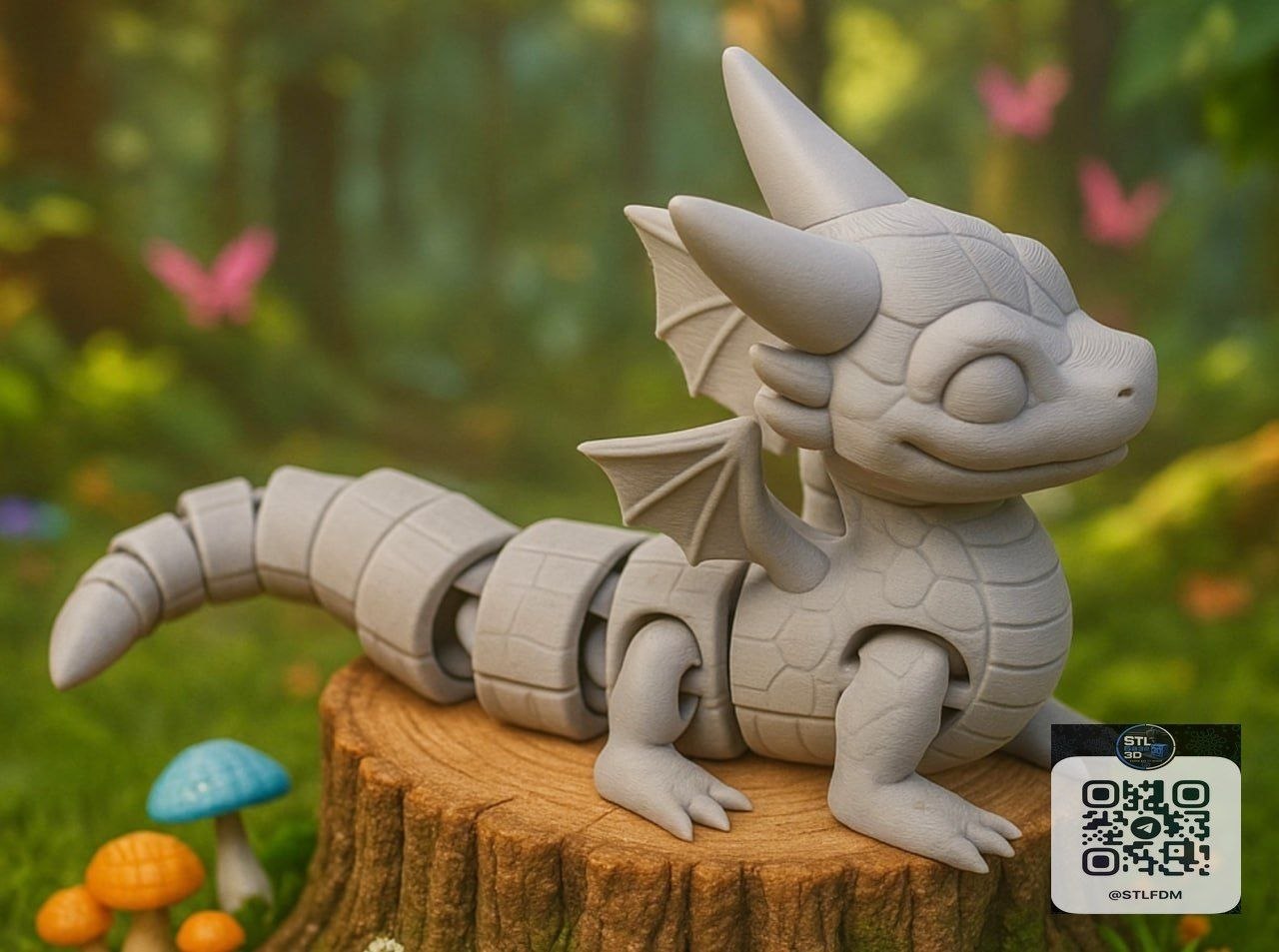 Articulated Dragon Toy — Flexible Fantasy Figure