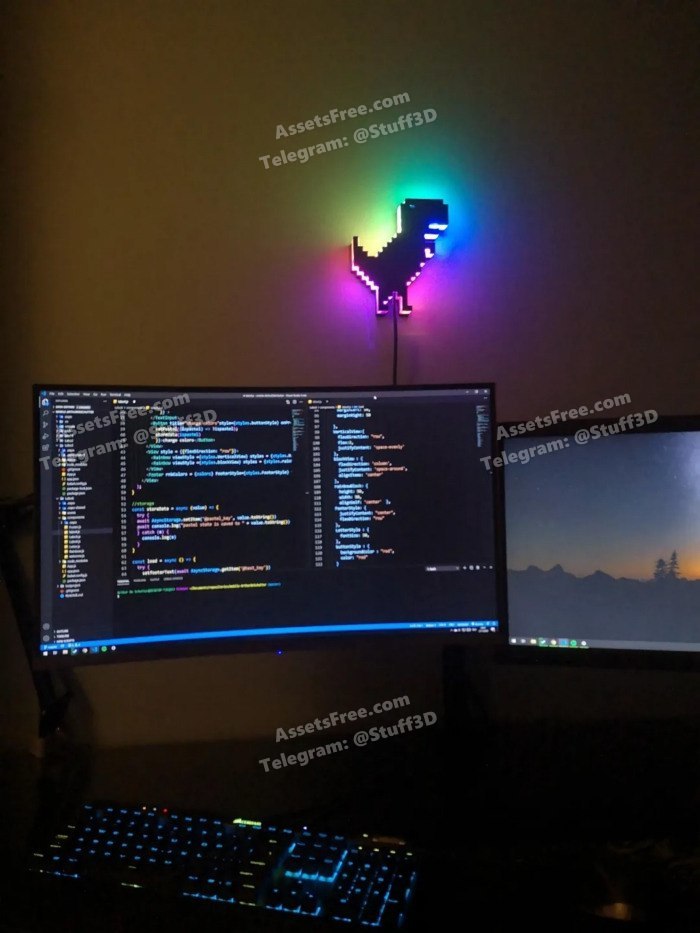 404 LED Dino