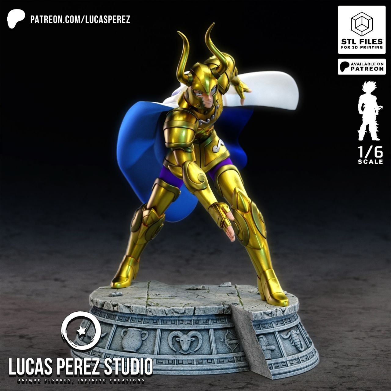 10 - Capricorn Shura - Saint Seiya - STL Forge