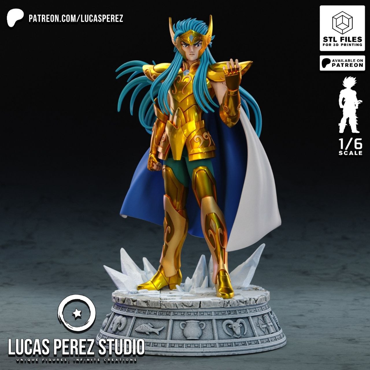 11 - Aquarius Camus - Saint Seiya - STL Forge