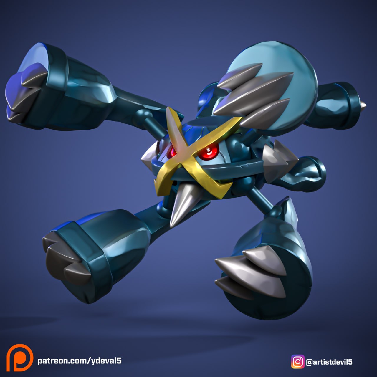 Ydeval - #376-M Mega Metagross