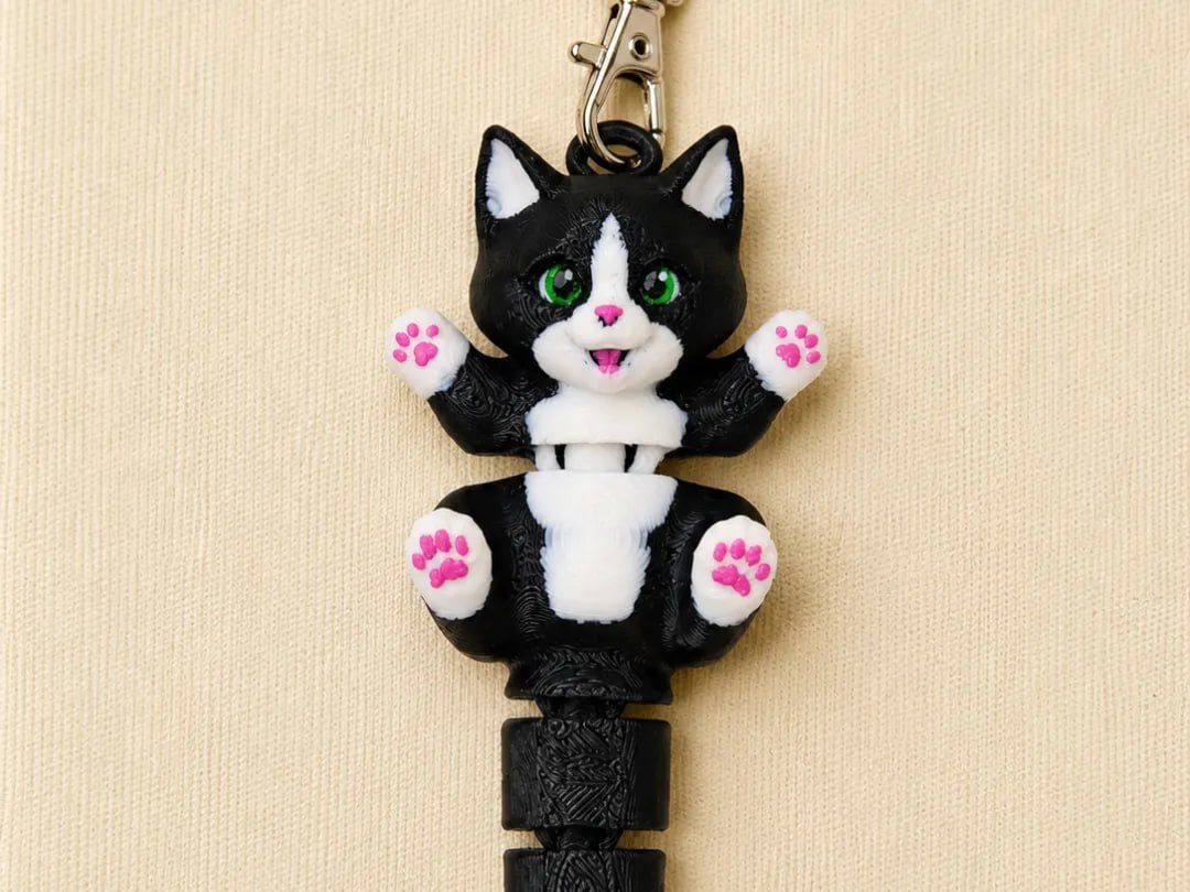 100mm 4 Color Keyring