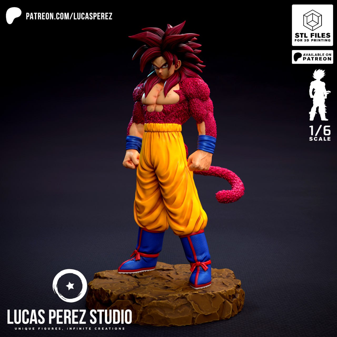 Son Goku Super Saiyan 4 Daima - Lucas Perez