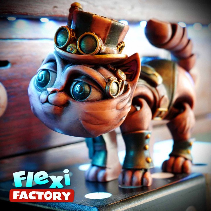 Flexi-Print-In-Place-Steampunk-Cat