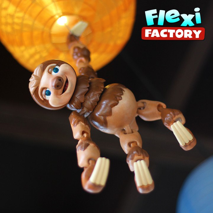 Cute-Flexi-Print-In-Place-Sloth-With-3mf-Included