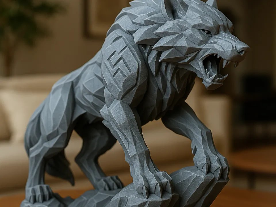 Crowned Wolf Silent Power Of The Night