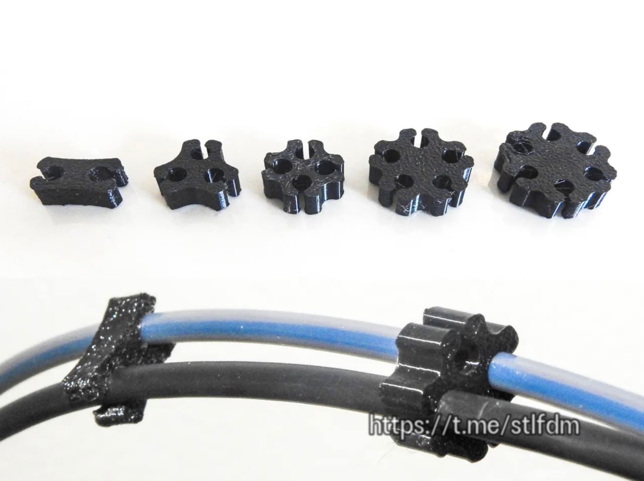Tpu-Clip-For-2-4-Mm-Cables-And-Ptfe-Tubing-Model Files