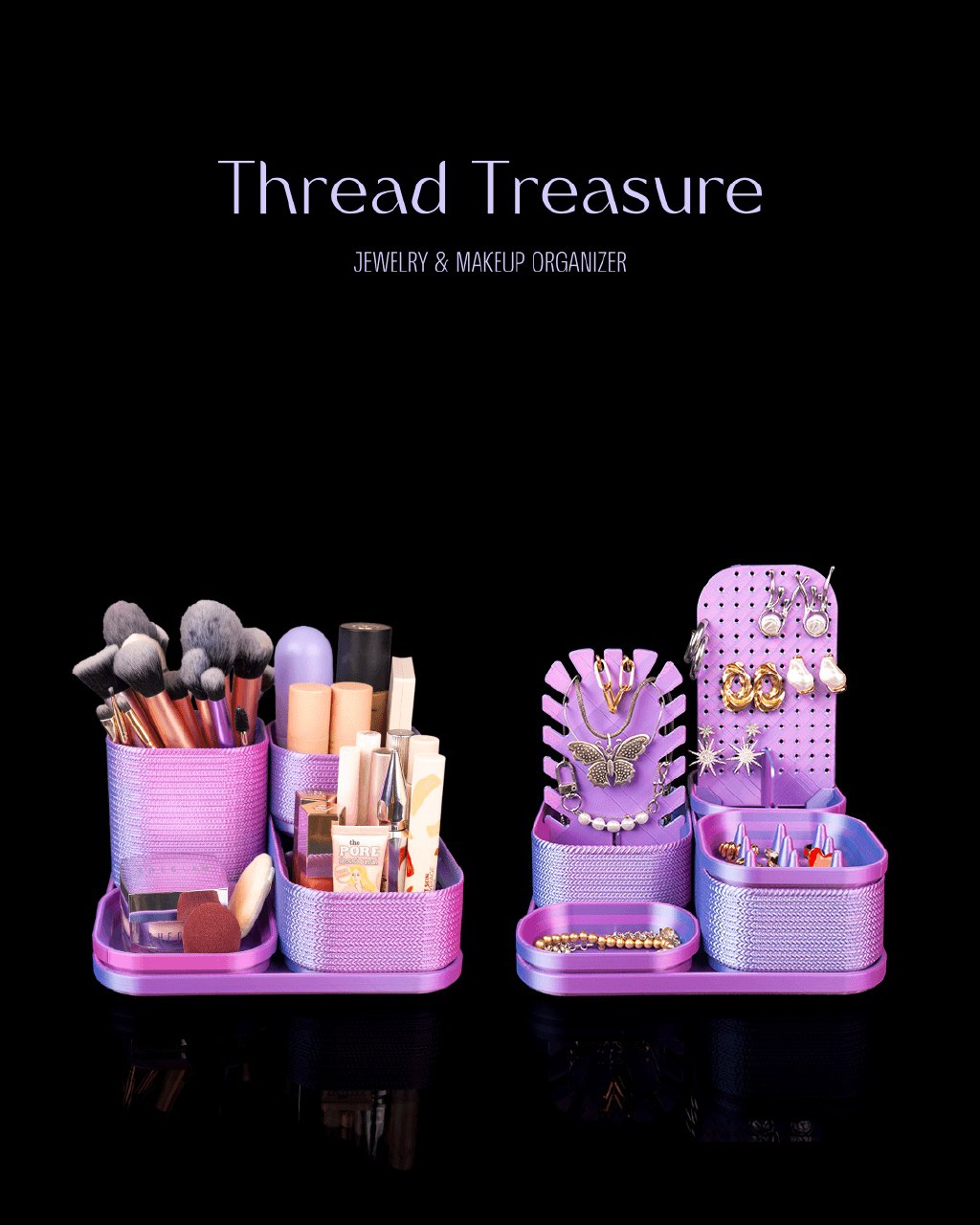Thread Treasure Jewelry And Makeup Organizer 29123e8106