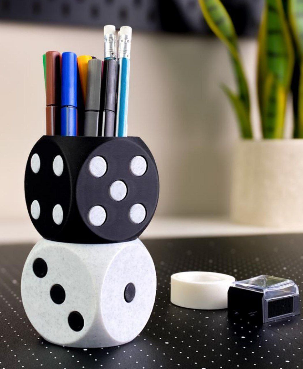 Dice Pencil Holder
