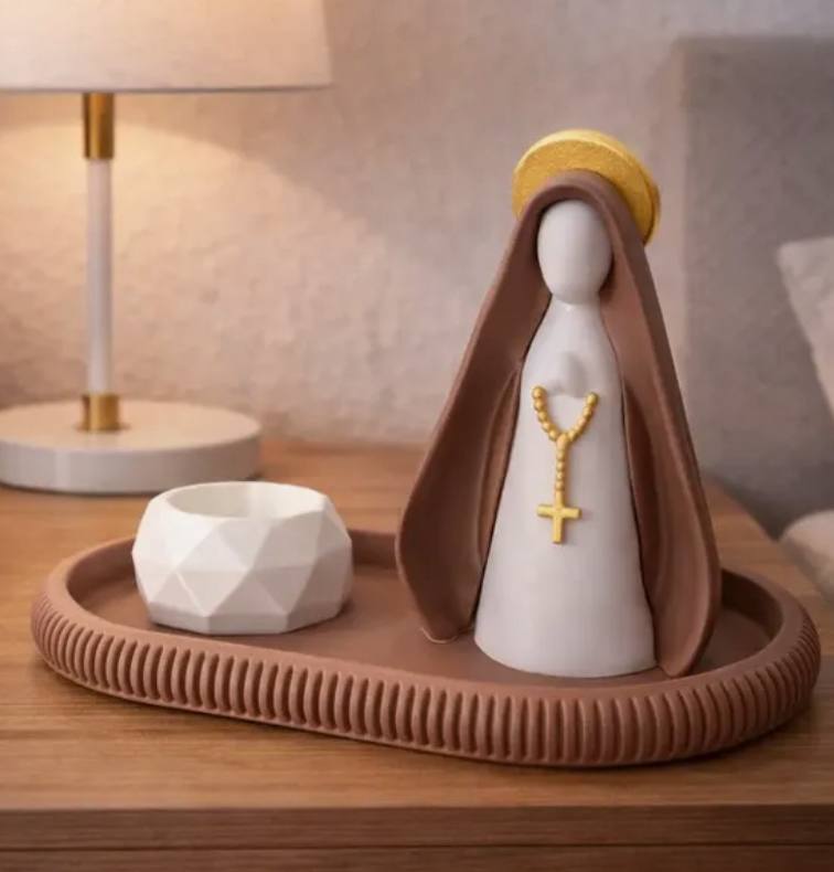Kit Nossa Senhora Com Placa Completo