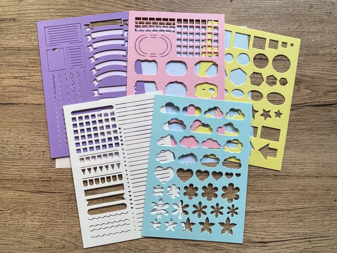 Stencil Bullet Journal Pack 5