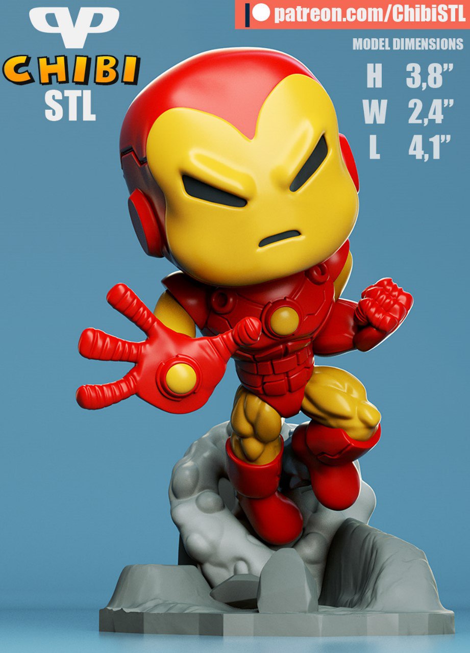 3DXM - Iron-Man Chibi