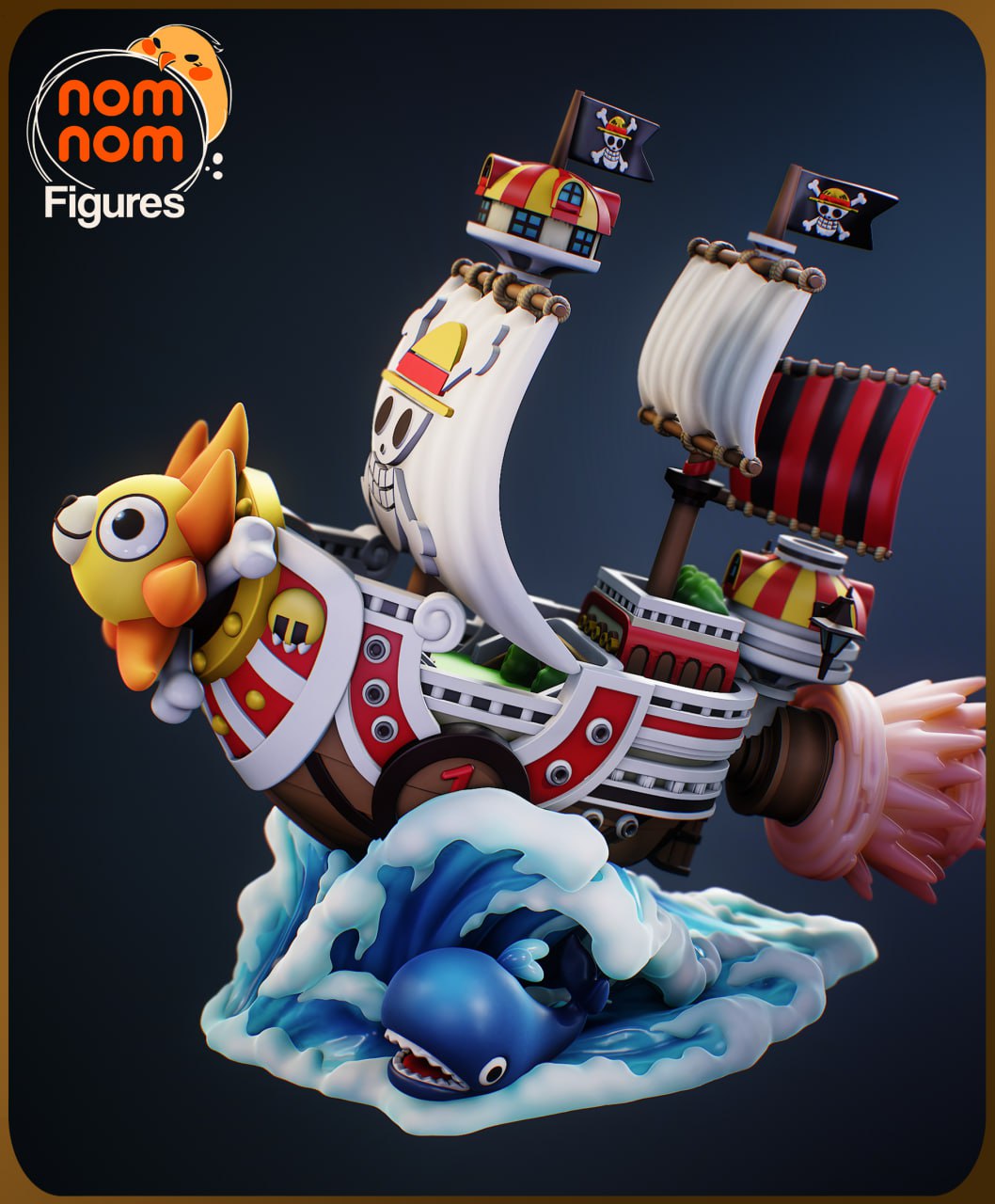 Nomnom Figures Chibi Thousand Sunny One Piece T Me MOXOMOR Aka