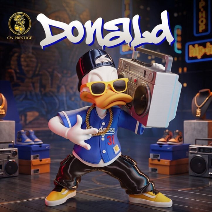 Donald Duck Urban Vibes Edition – Old School Hip Hop – 3D STL Print