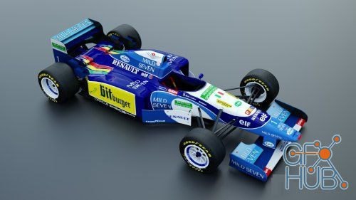 Benetton B195 1995 (Formula 1) 3d Model