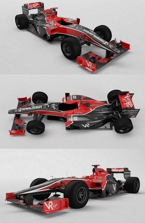 Virgin Formula-1 Bolide 3D Model