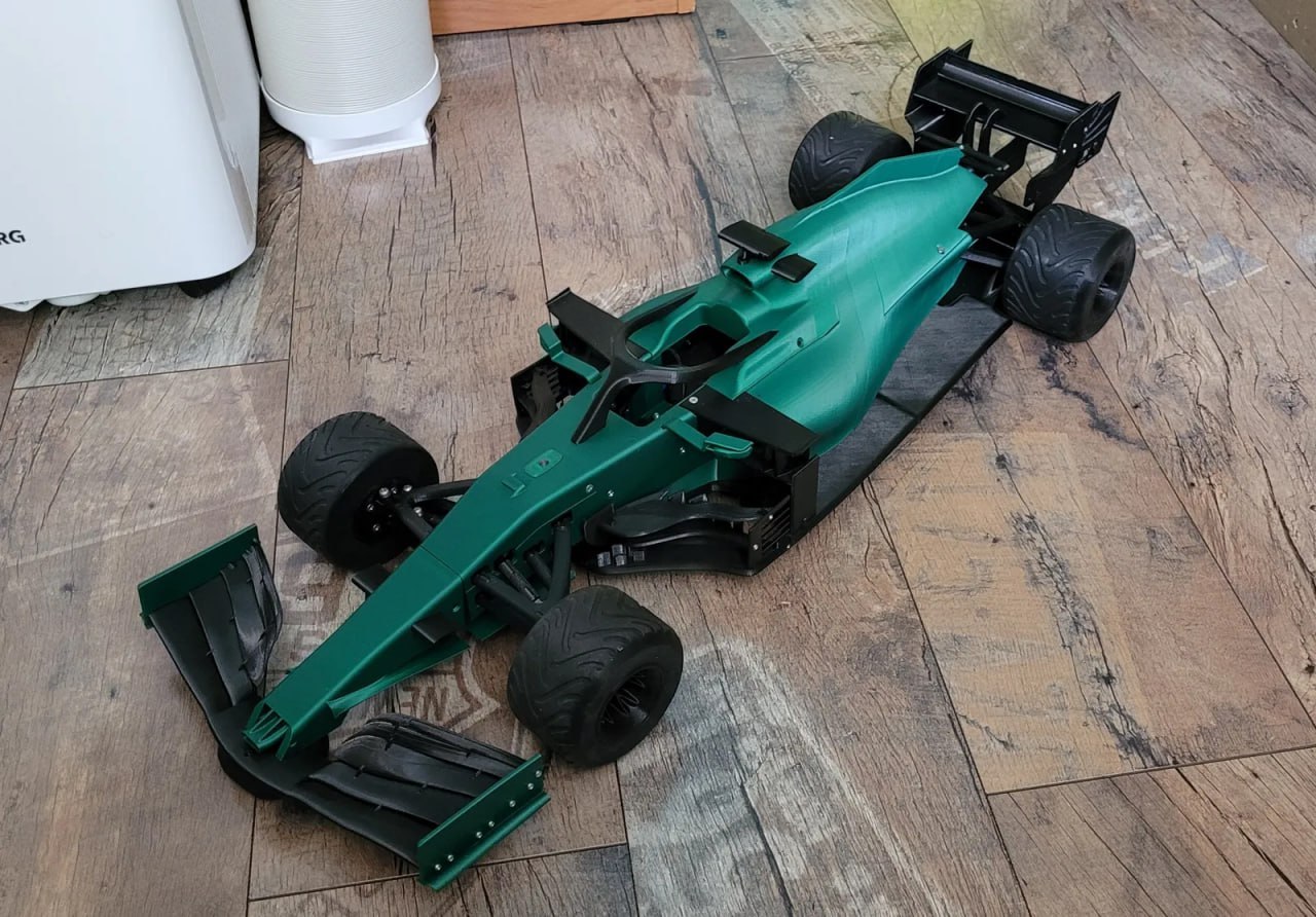 Fv01 The Most Advanced 3d Printed Rc Formula 1 Car Model Files