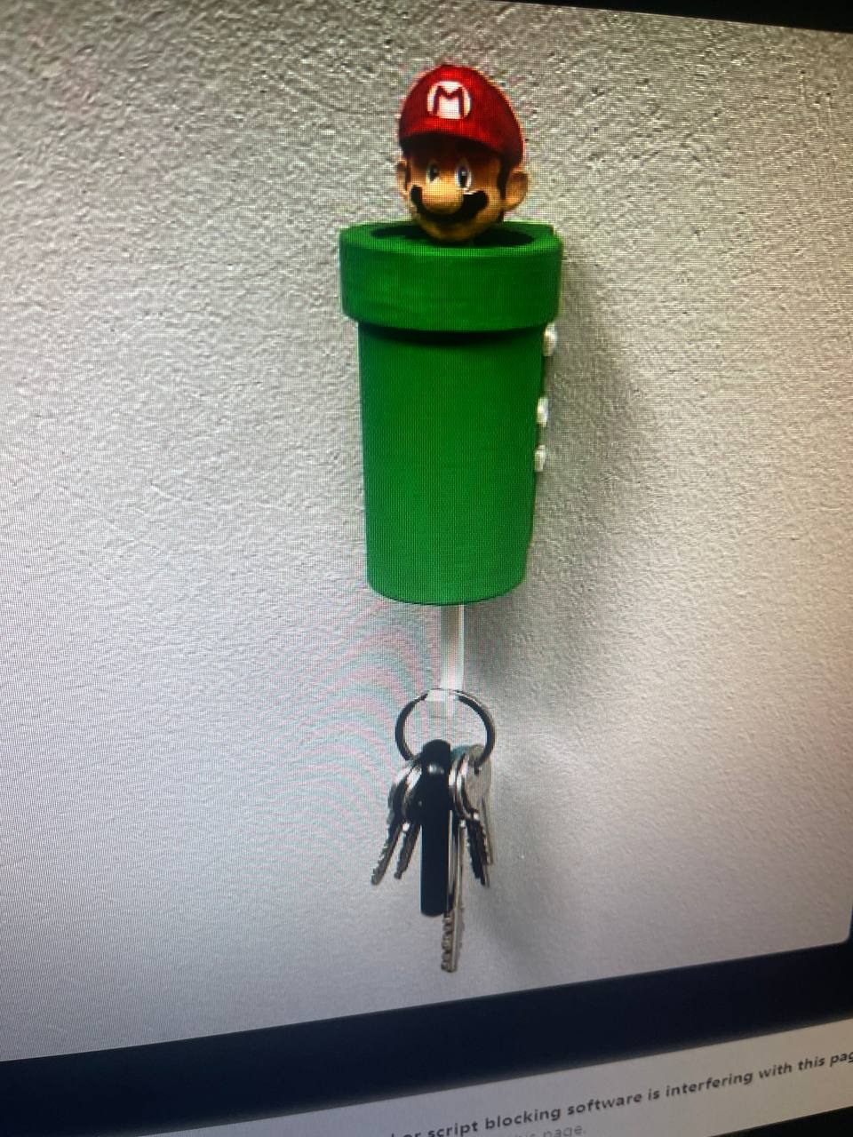 SUPER MARIO PIPE KEY HANGER - TOAD