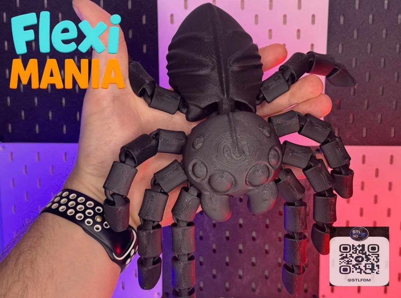 Flexi Xxl Spider Massive Articulated Print In Place Spider No Supports