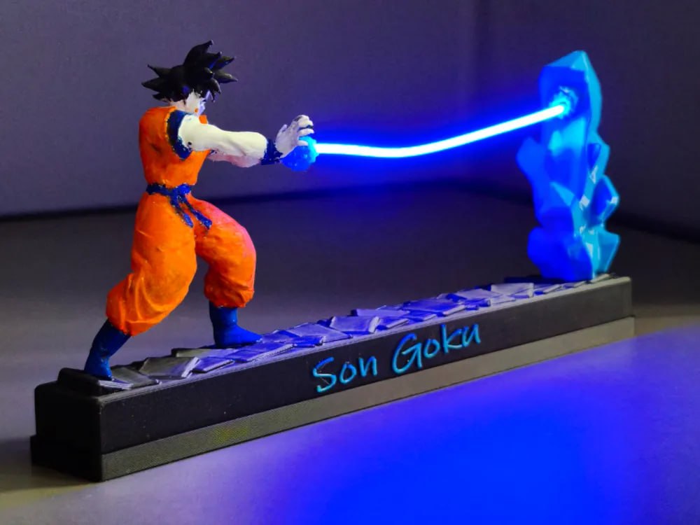 LáMpara Dragon Ball – Son Goku, Aura De EnergíA, Luz DIY