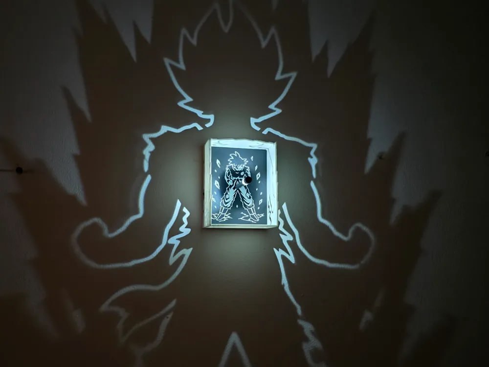 LáMpara De Sombra De Goku Super Saiyajin