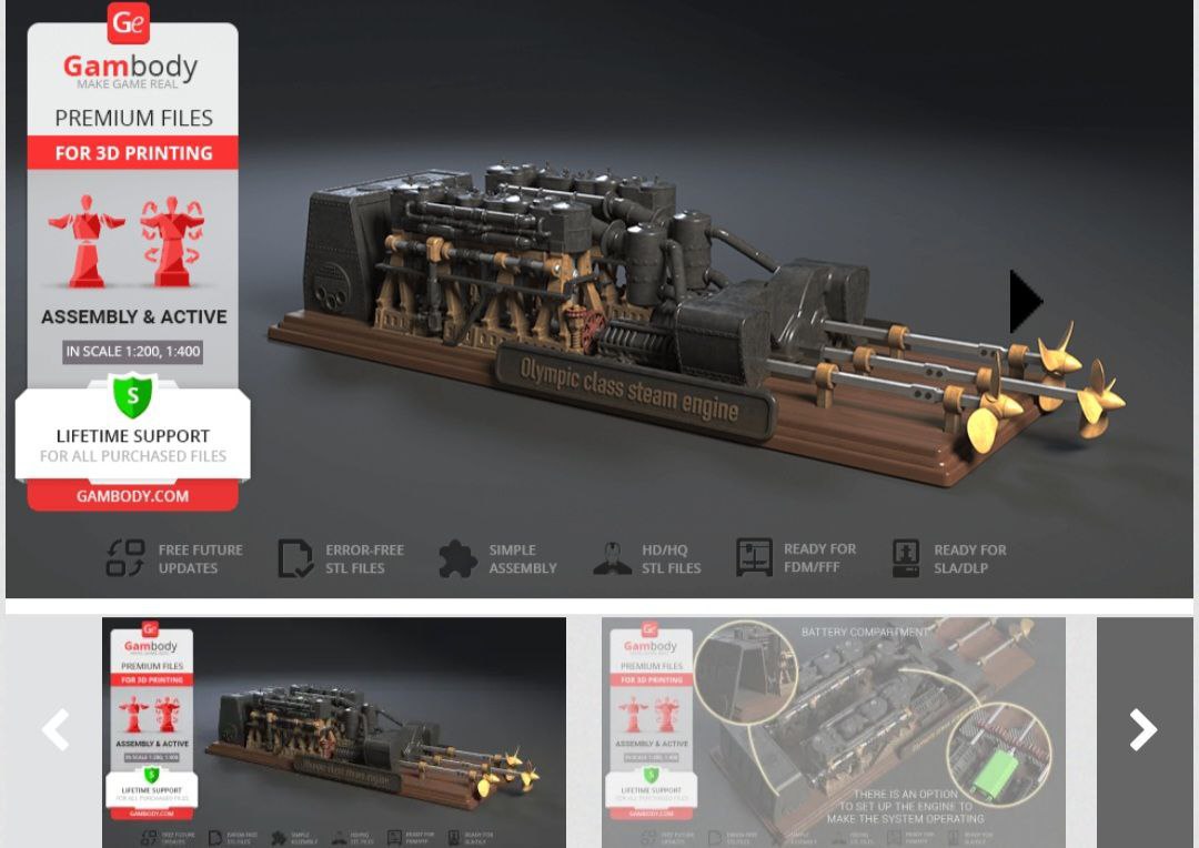 Olympic Class Steam Engine Gambody