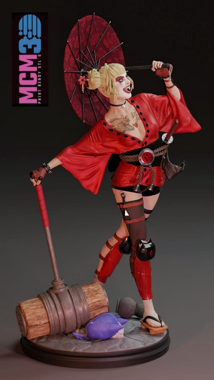 MCM3D 2025-01 Harley Quinn Geisha - DC