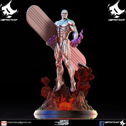 U3DPrintShop - Silver Surfer