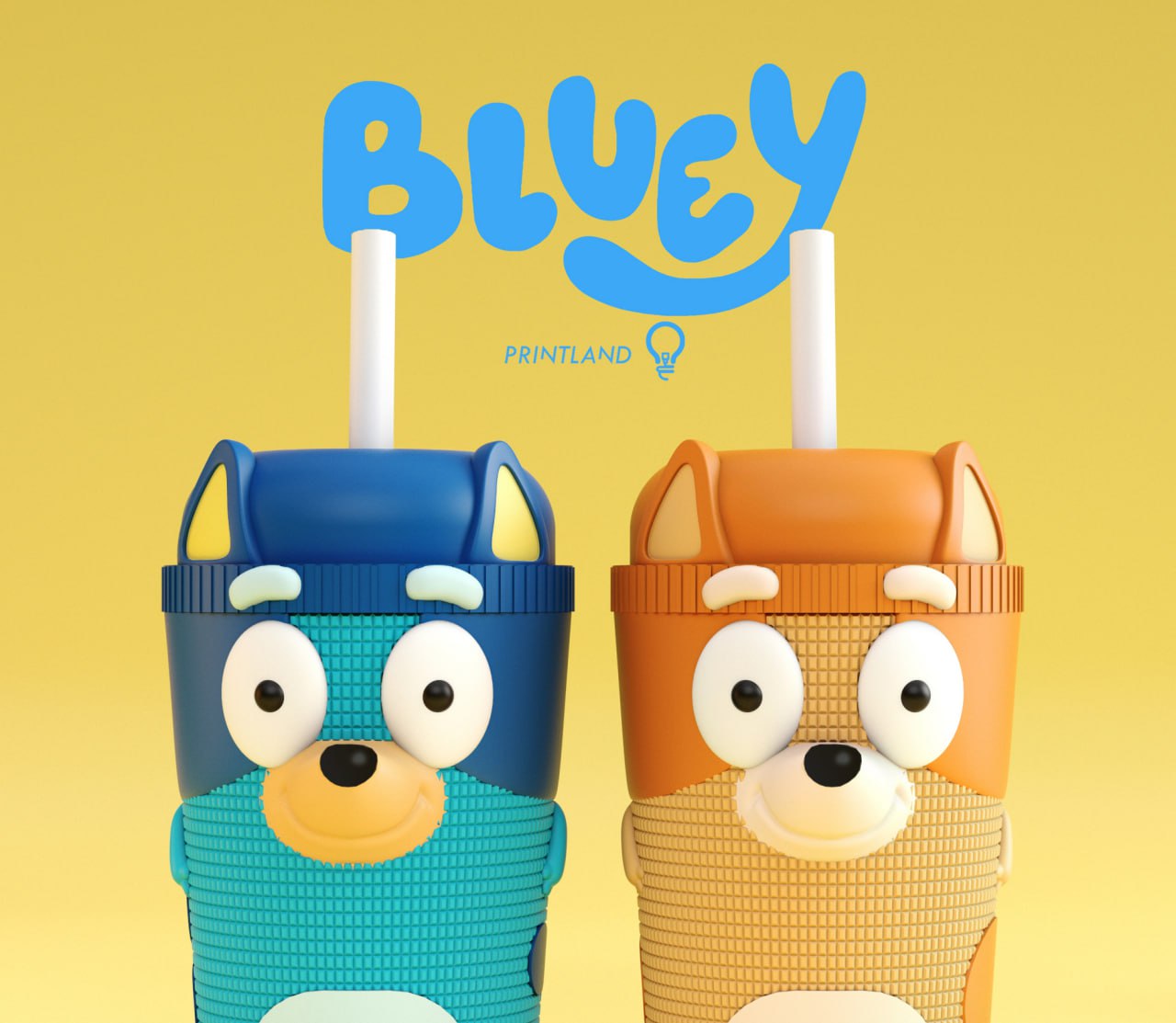VASOS BLUEY Y BINGO