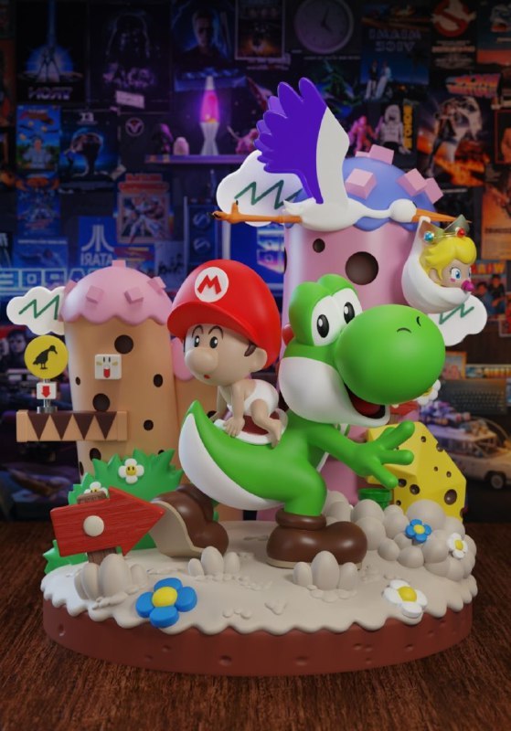 Baby Mario Diorama
