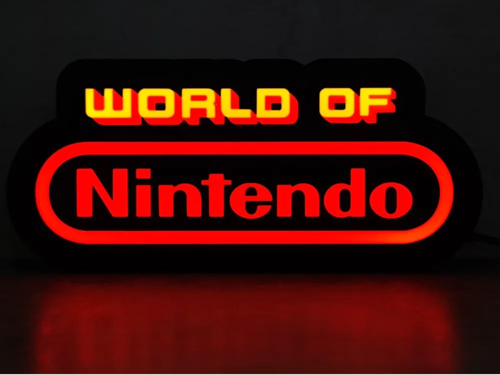 Caja De Luz Mundo De Nintendo