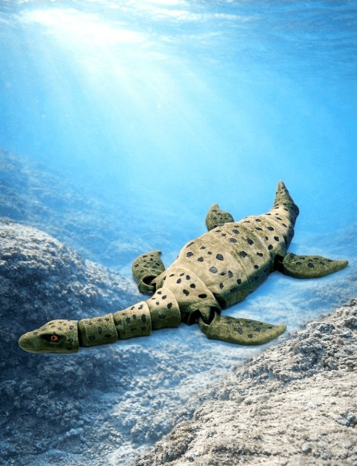 Realistic Prehistoric Plesiosaur Water Dinosaur Flexi