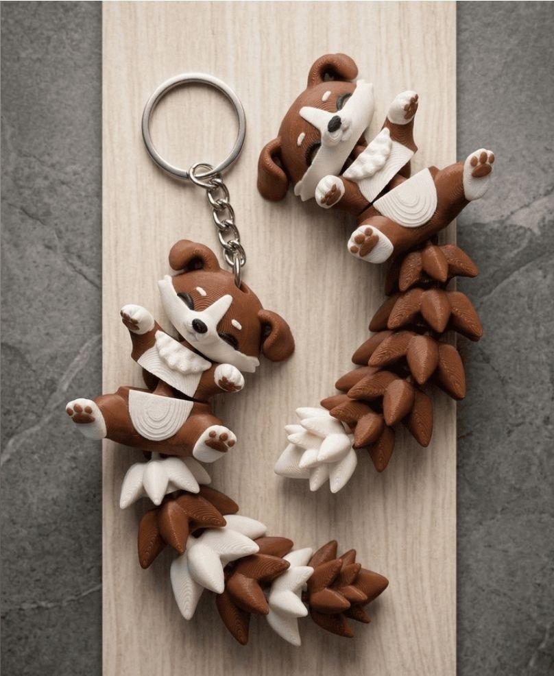 Fluffy Tail Cute Flexi Puppy