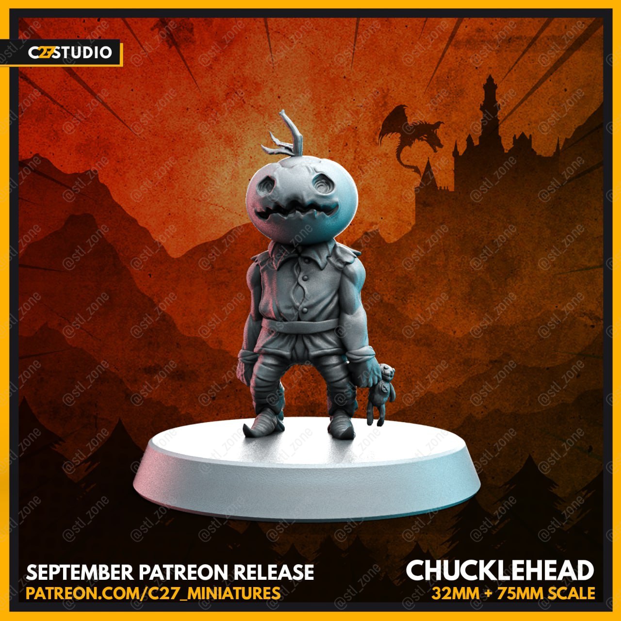 Chucklehead-32mm-And-75mm-Scale