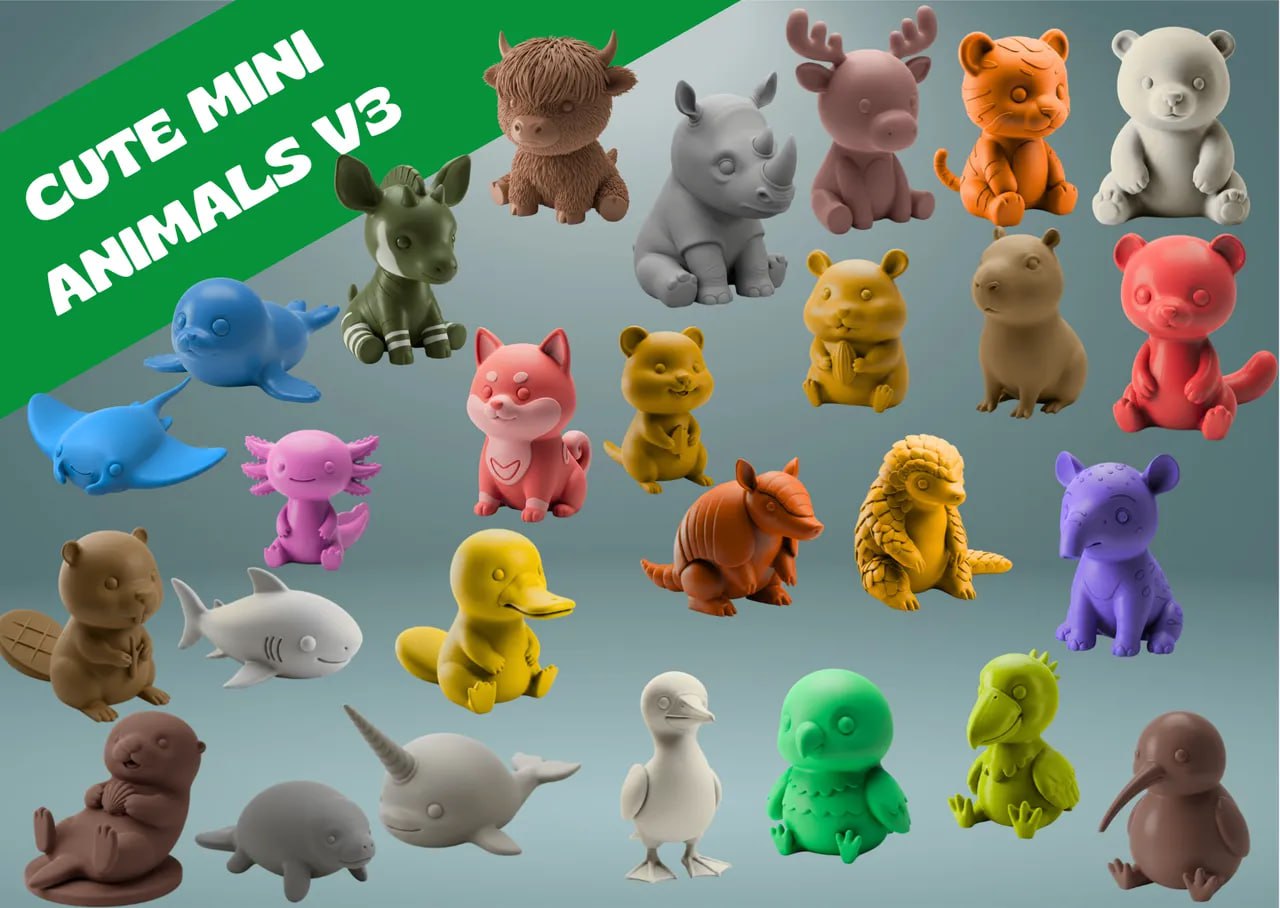 Cute-Mini-Animals-Edition-3-Model Files