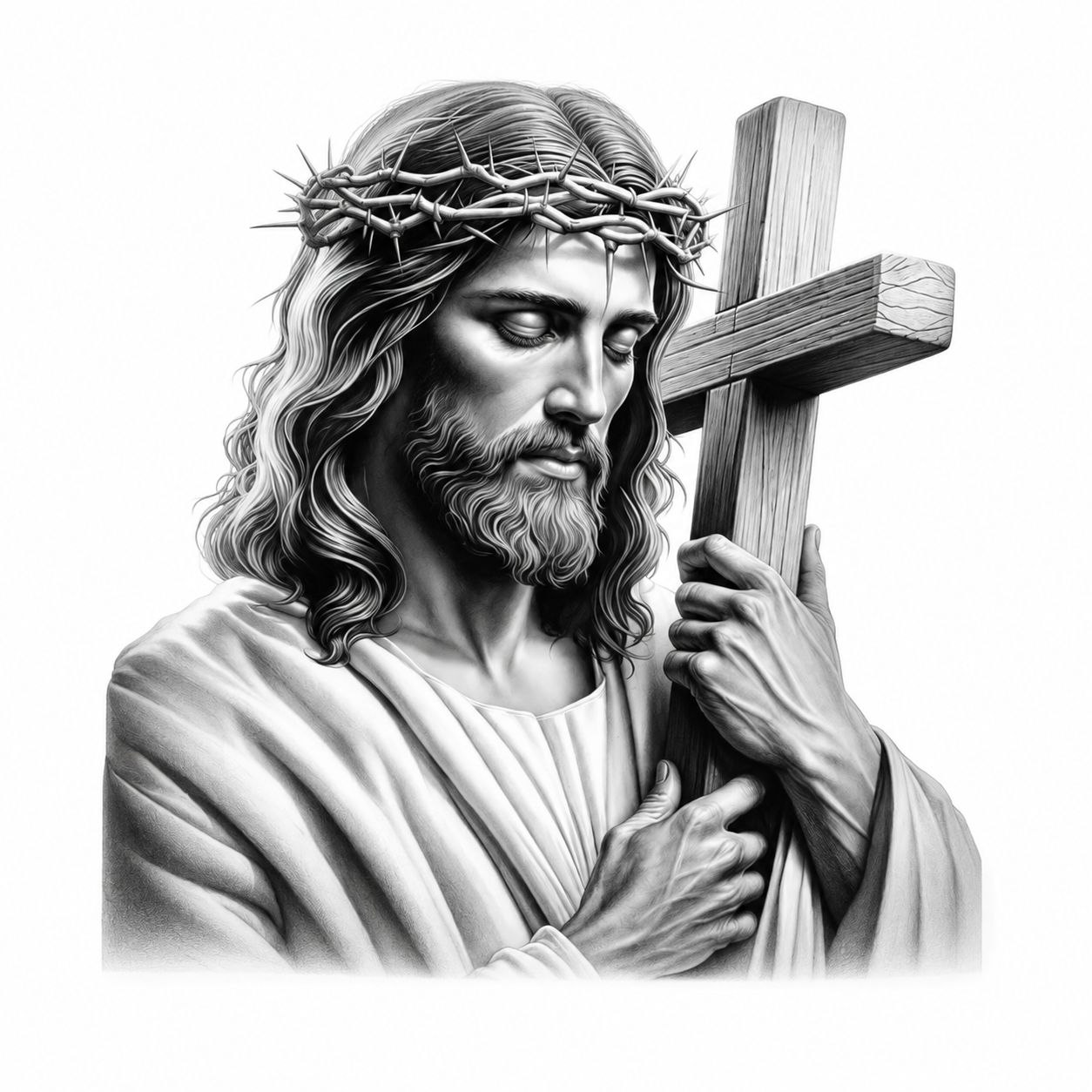 Jesus Segurando Cruz