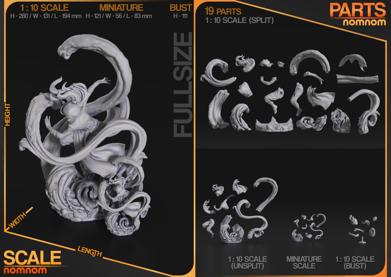 75mm Miniature Katara - Avatar Presupports