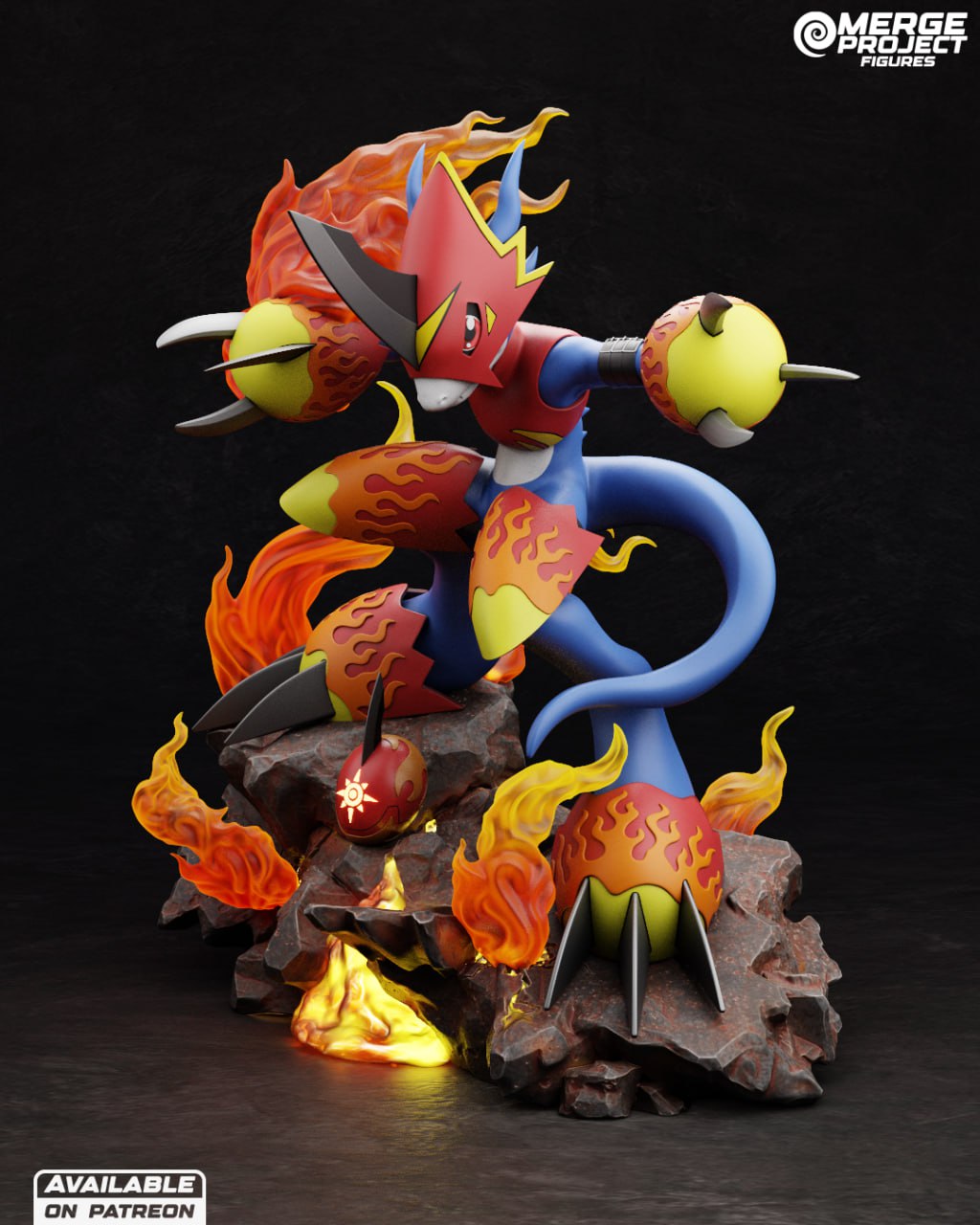 Digimon - Flamedramon - Merge Project