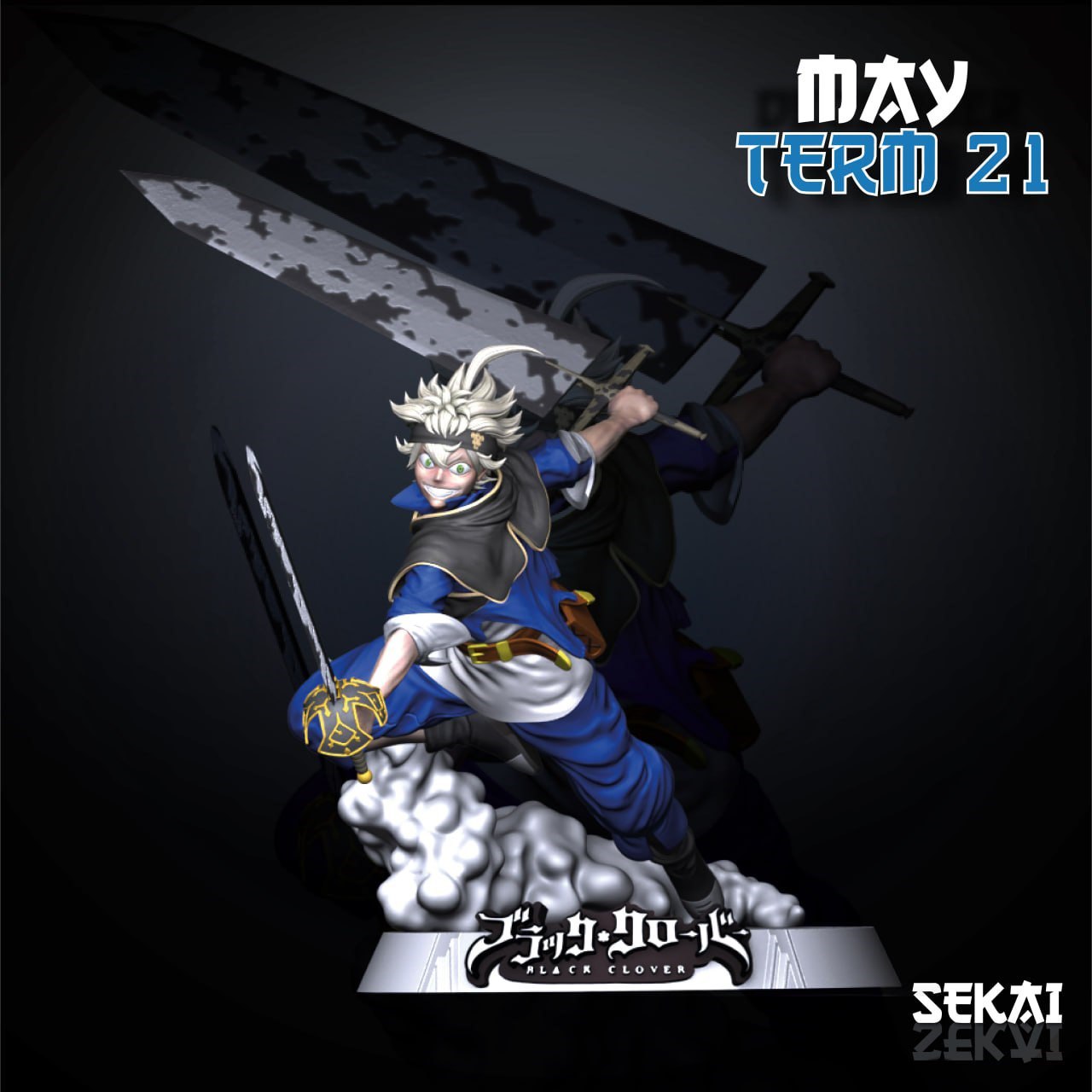 Asta Sculpture - Sekai 3D Models - 16 5 Cm - 12 Parts