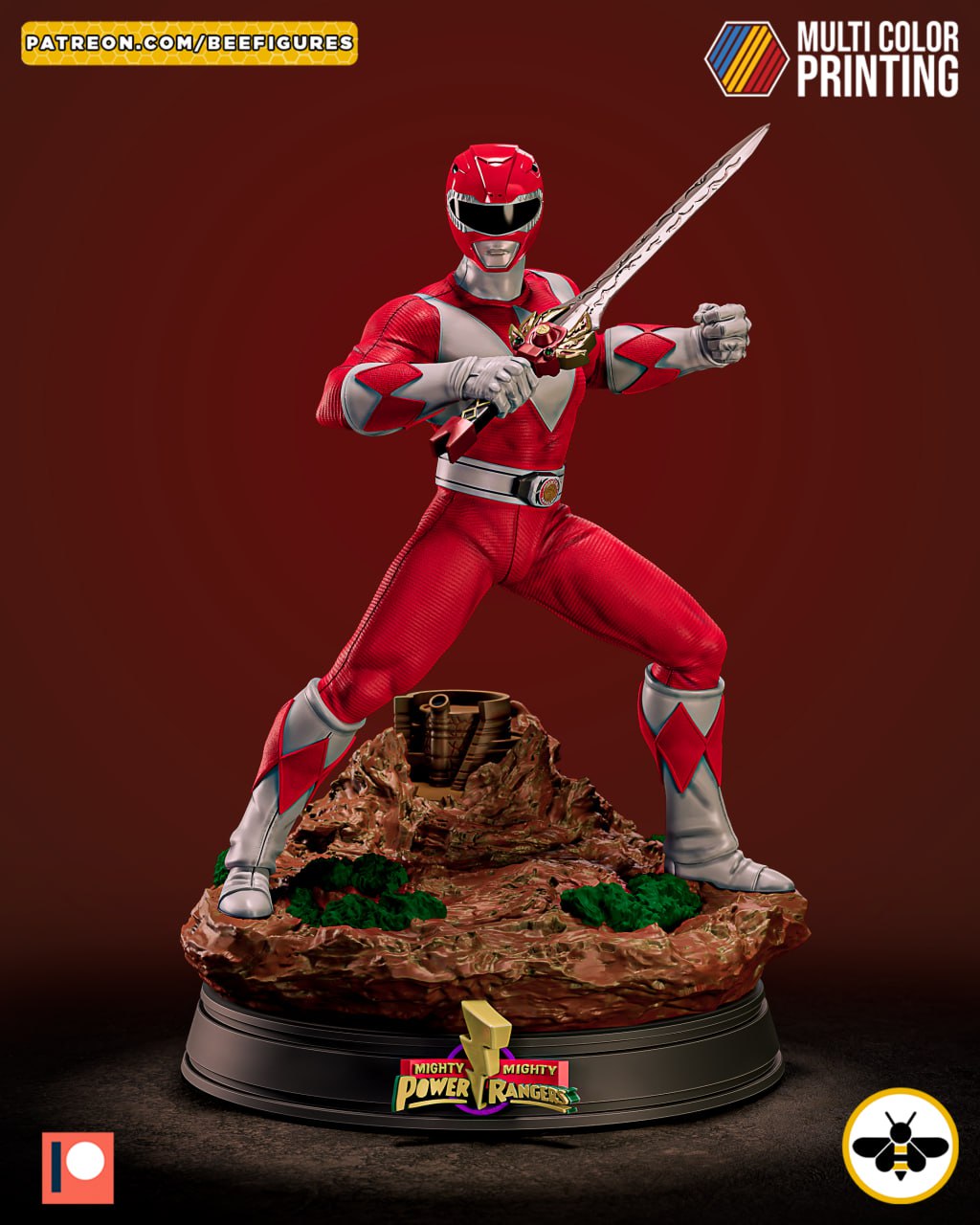 Bee Figures Power Rangers Red T Me MOXOMOR Aka