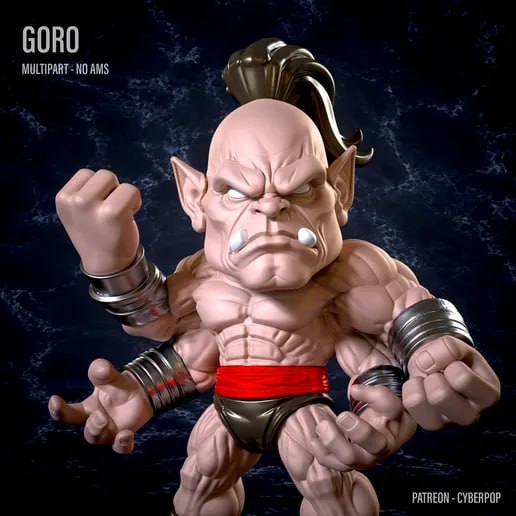 Goro Mortal Kombat Fan Art No Ams Multi Part 3mf20260615 1 V9q8u7
