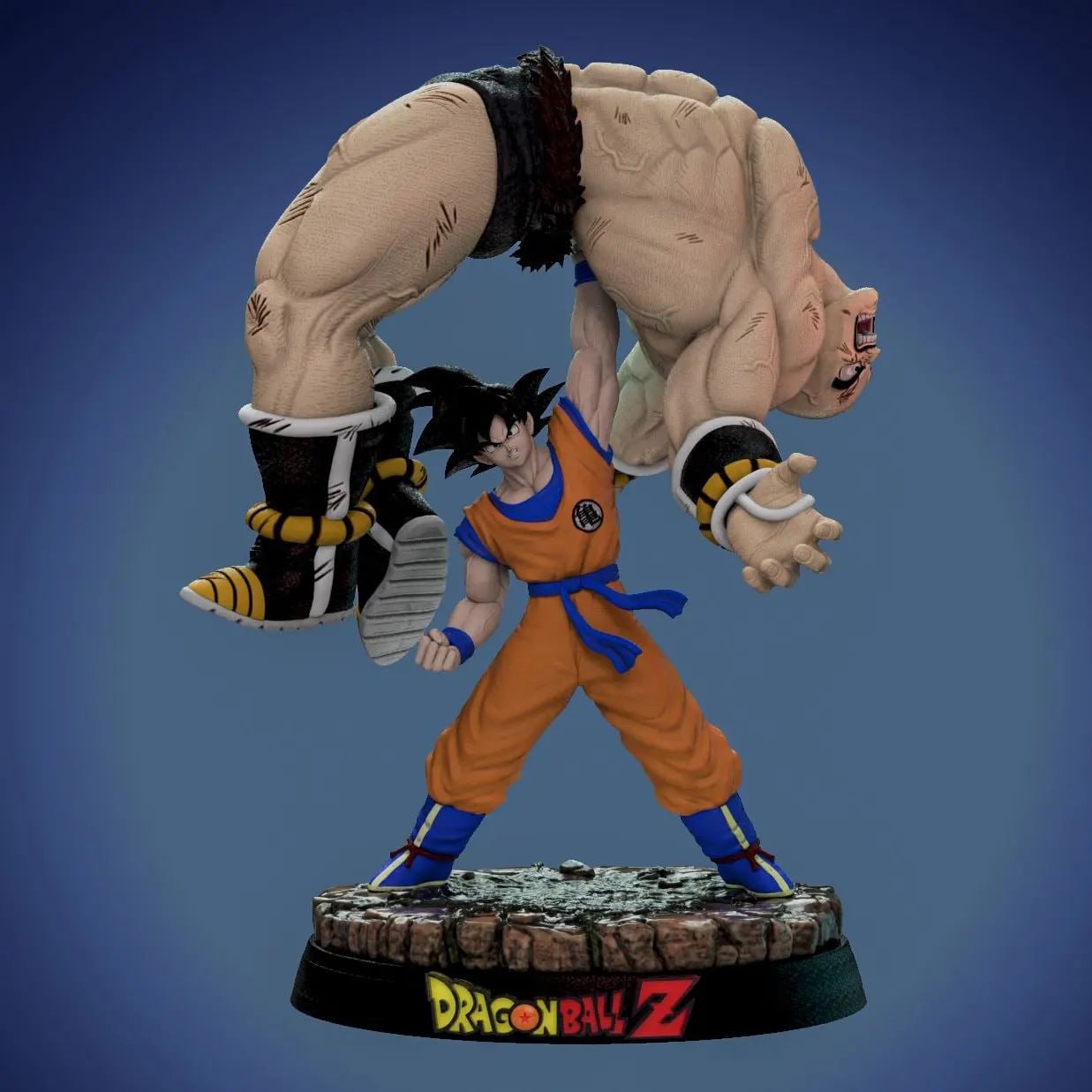 Goku Vs Nappa By Namek Studio
