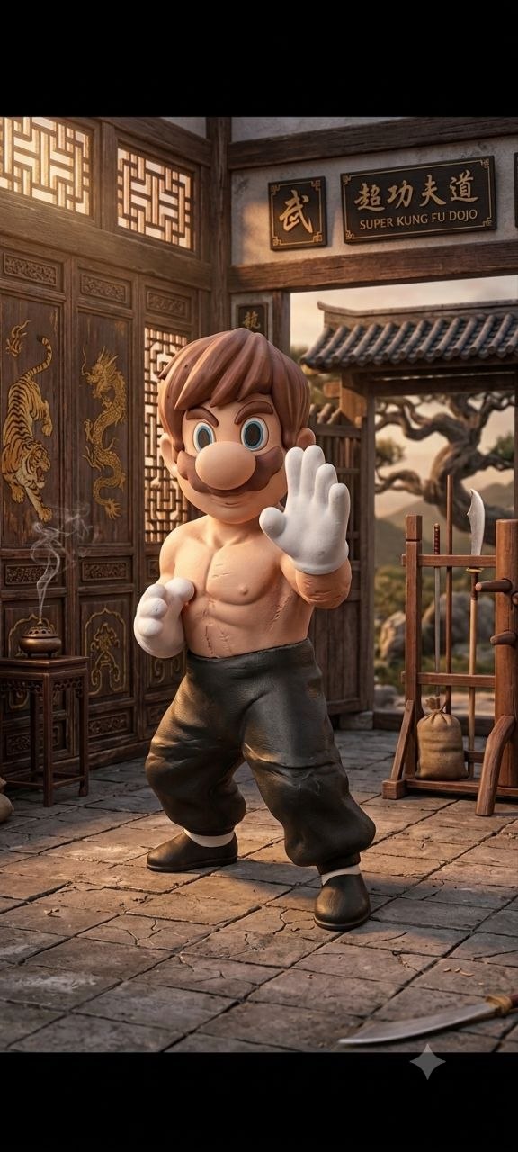 Mario Bruce Lee 3mf Stl