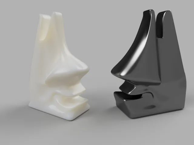 Black And White - Two Eyeglass Holders