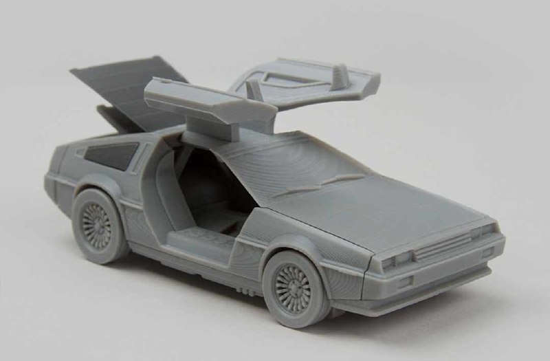 3D DELOREAN TIME MACHINE FAB365
