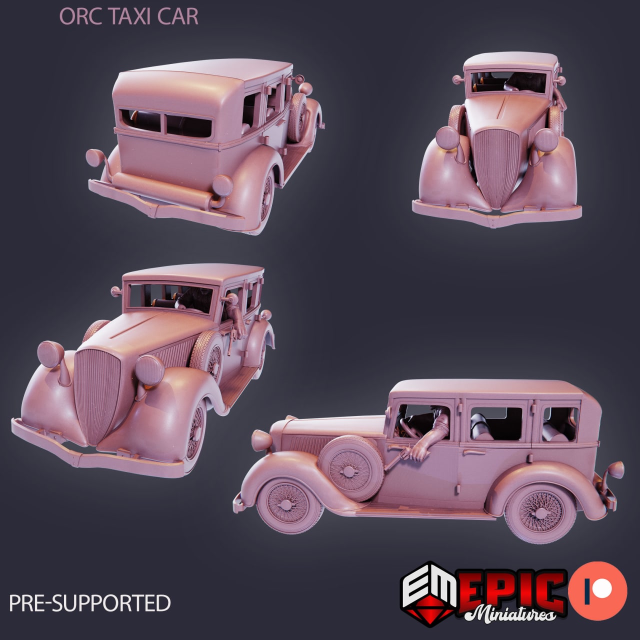 Epic Miniatures- City Of Dreams - Orc Taxi -