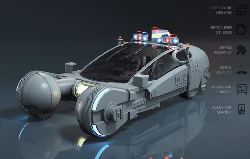 Gambody - Vehicle - Police Spinner - FDMSLA