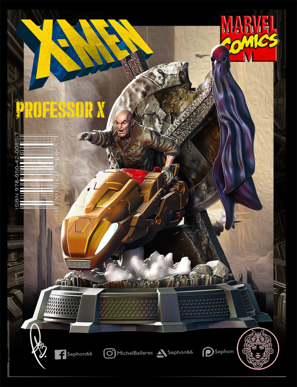 Michel Ballares - X Men - Professor X Fanart -