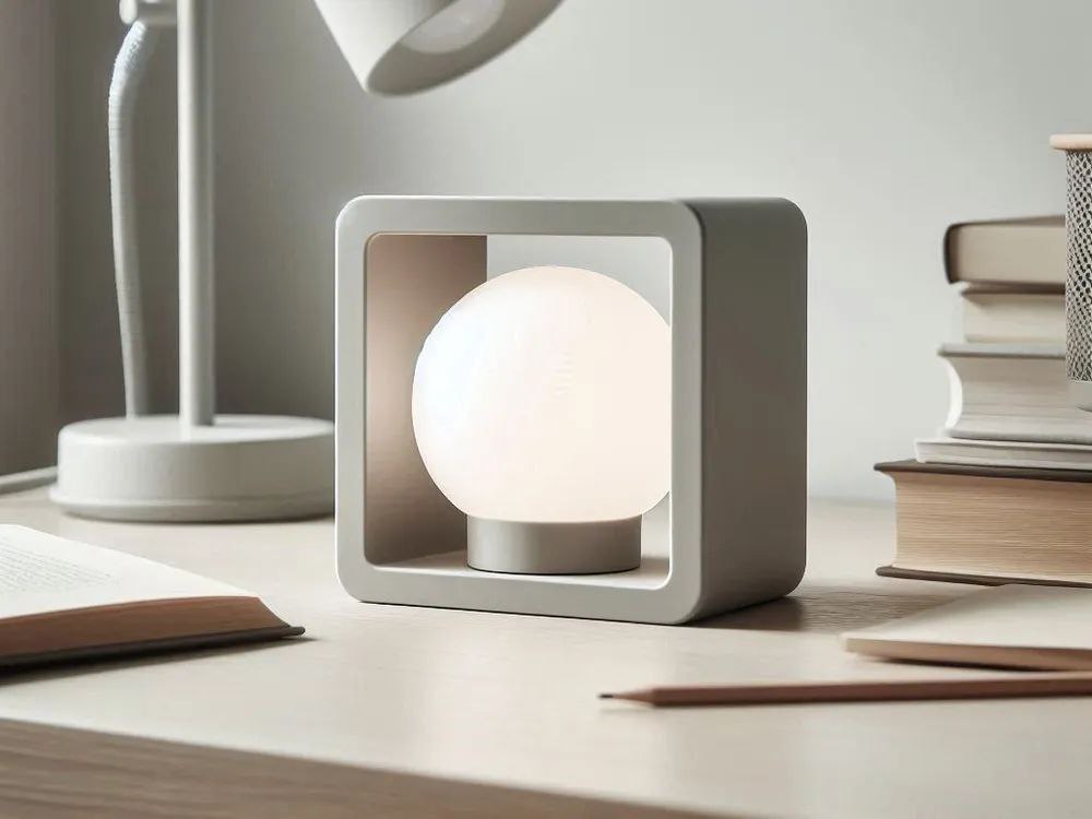 Designer Framed Ball Lamp