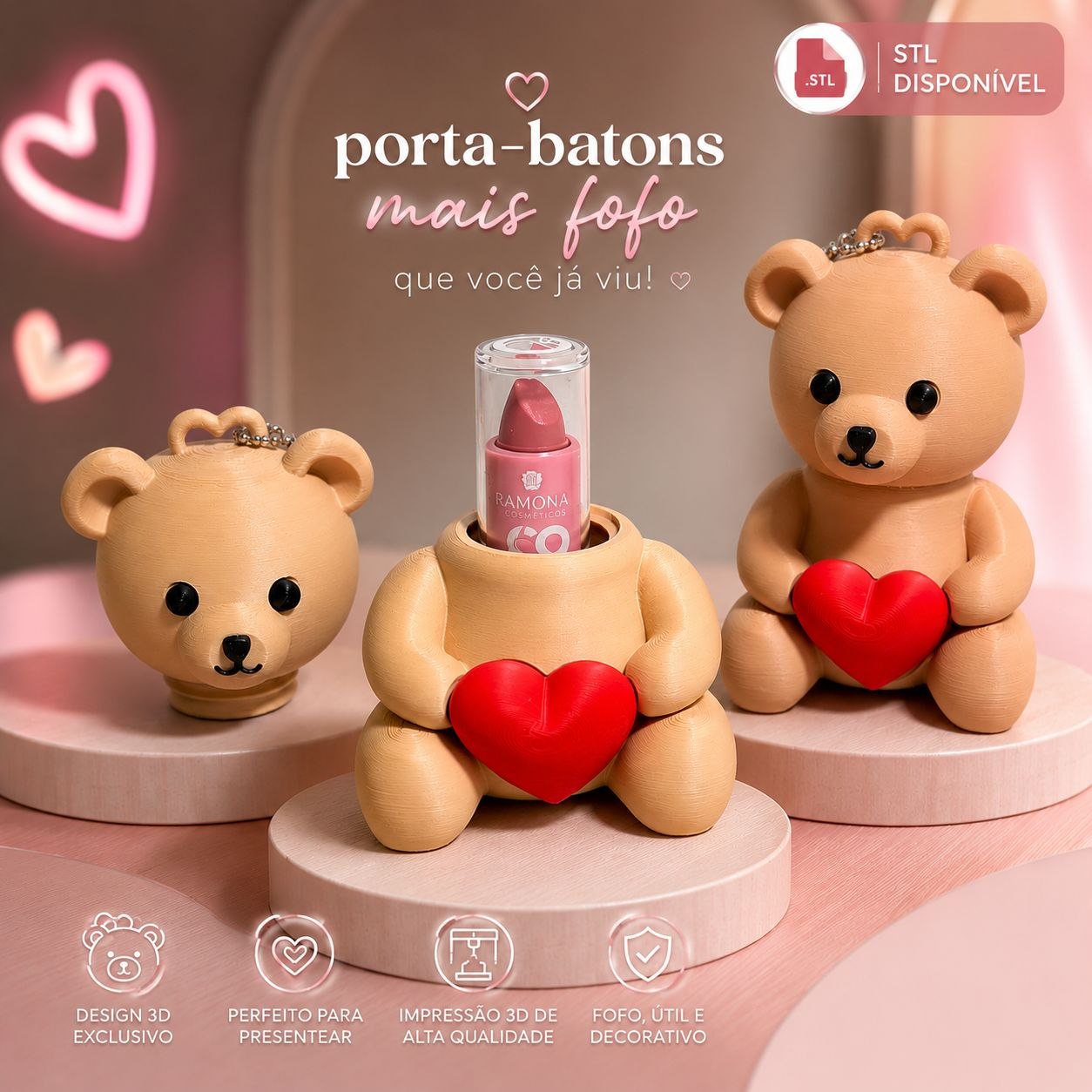 Urso Porta Batom